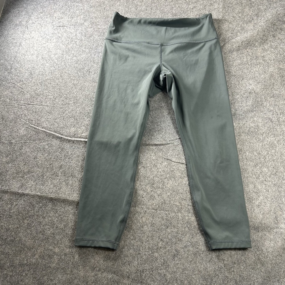 Athleta Elation Train 7/8 Tight Medium Petite Green Gym Yoga Training Running